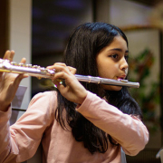 Menina flautista, Orquestra Geração de Sacavém, créditos Inês Leote